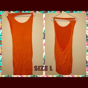 Orange summer dress